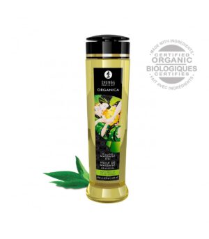 Aceite Masaje Orgánico Té Verde Shunga