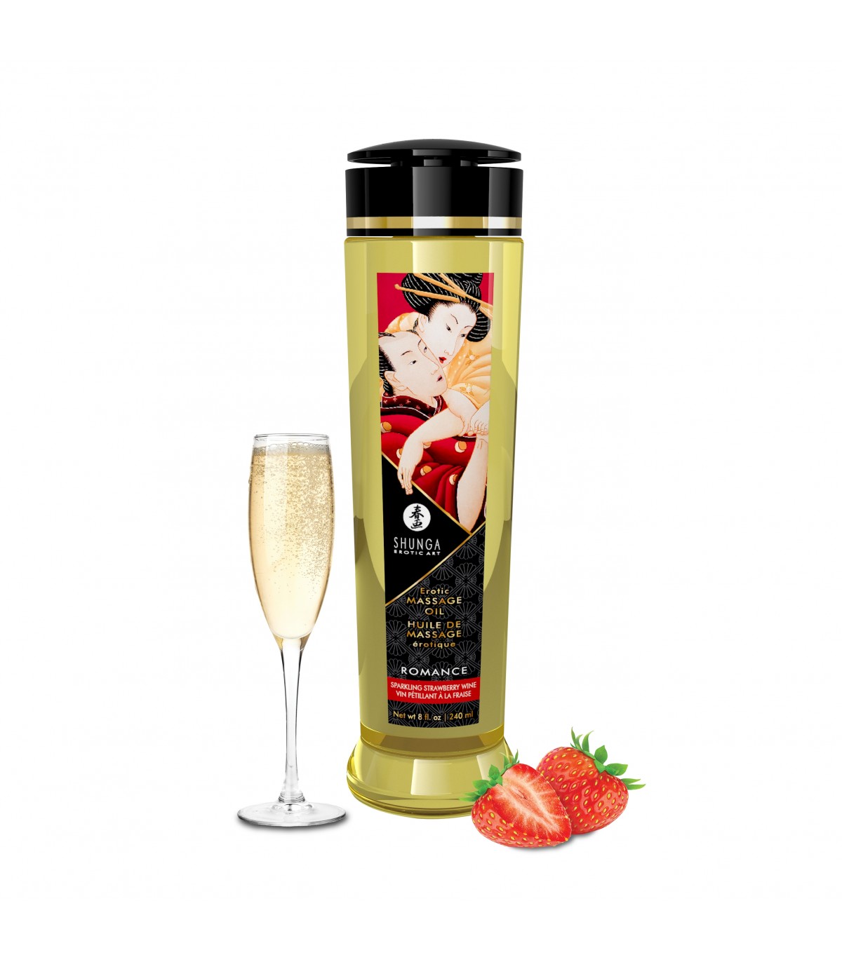 aceite masaje romance fresas champagne 240 ml